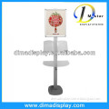 New aluminum floorstanding poster display racks with snap frame and acrylic holder and flat panel retail display stand